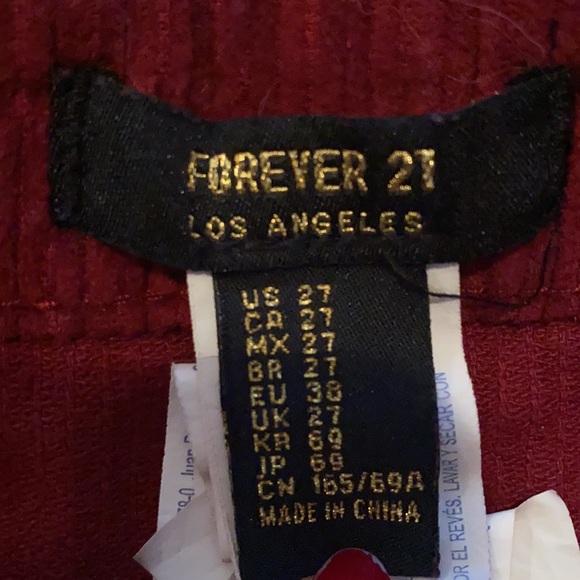 Burgundy skirt - Picture 2 of 2